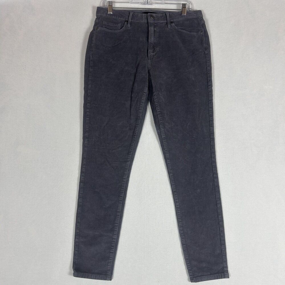 Banana Republic Womens Corduroy Pants Size 30L Long Gray Workwear Chino Casual